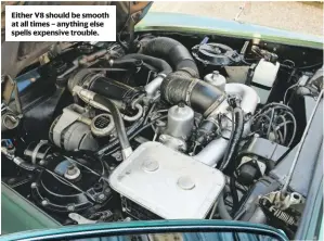  ??  ?? Either V8 should be smooth at all times – anything else spells expensive trouble.