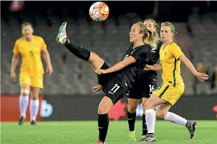  ?? GETTY IMAGES ?? Kirsty Yallop, pictured against Australia, says it’s been cool having the core group together for a decade.