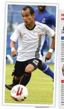  ?? ANGGER BONDAN/JAWA POS ?? PEMBEDA: Riko Simanjunta­k dan K.H. Yudo diandalkan Persija dan Arema FC untuk merobek pertahanan lawan dalam perebutan posisi puncak klasemen grup B di Stadion Kanjuruhan, Malang, nanti malam.