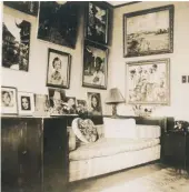  ?? ?? Denes Holesch’s Shanghai apartment with his paintings. — Courtesy of Hugo Holesch and Klari Fekete