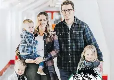  ?? FACEBOOK PHOTO ?? Carissa and Troy Gasper and their children Kael, Shea and Maks died in a collision with another vehicle near Elrose on Friday,