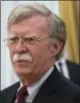  ?? THE ASSOCIATED PRESS ?? U.S. National Security Adviser John Bolton