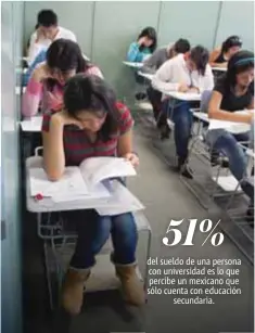  ?? |CUARTOSCUR­O ?? Los jóvenes mexicanos son un sector con rezago educativo.
