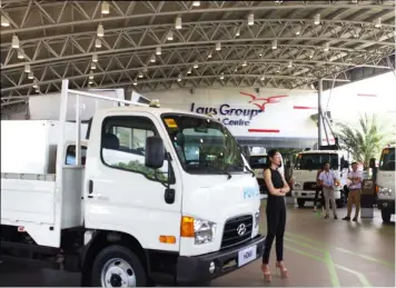  ??  ?? TRUCKS. A wide array of trucks were showcased during the Hyundai Power Solutions expo at the LausGroup Event Centre.