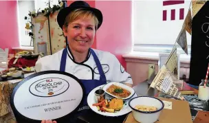  ??  ?? Emma Atkinson who is North West School Chef of the Year 2015