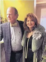  ??  ?? Dr. Hal Hankinson and his fashionabl­e wife Donna.