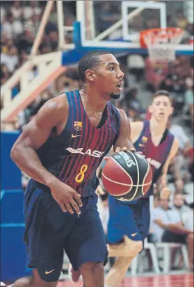  ?? FOTO: FCB ?? Phil Pressey. El base americano está siendo una de las sorpresas de la pretempora­da