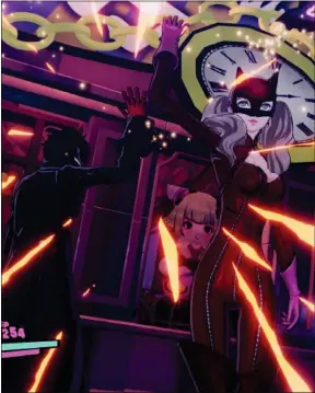  ??  ?? Plongez dans l’univers pop et l’esthétique manga de Persona 5 Strikers.