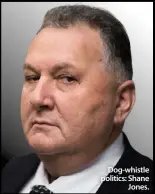  ??  ?? Dog-whistle politics: Shane
Jones.