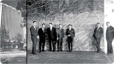  ?? (PHOTO FROM ARCHITECTU­RAL CENTER) ?? Founders of the Philippine Institute of Architects (1962)