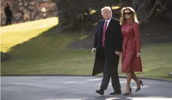  ??  ?? LEADING MAN: President Trump and first lady Melania Trump may well be returning to the White House after the 2020 election.
