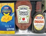  ?? Picture: REUTERS ?? SAUCY: Kraft Foods will merge with Heinz, owned by 3G and Berkshire Hathaway, to form the world’s fifthlarge­st food and beverage company