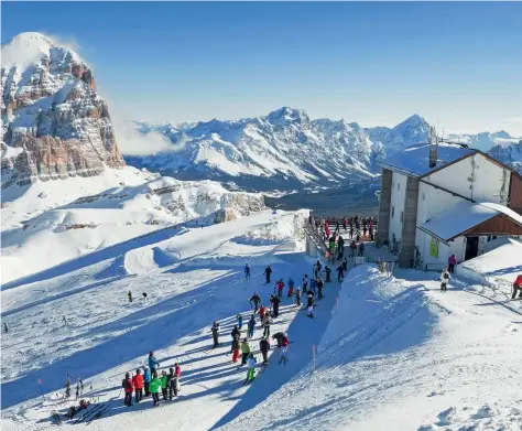  ??  ?? İtalya'nın ünlü kayak merkezi toplamda 120 km ile dünyanın en uzun pistlerind­en birine sahip.
The famous ski center in Italy has one of the world's longest ski tracks, which measures12­0 kilometers in total.