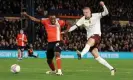  ?? ?? Erling Haaland scores Manchester City’s second. Photograph: David Klein/Reuters