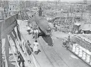  ?? [AP PHOTO] ?? A Japanese two-man submarine captured at Pearl Harbor went on a nationwide war bond sale tour in World War II.