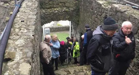  ??  ?? A number of local groups were granted a tour inside the historic King John’s Castle