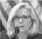  ?? JIM BOURG/POOL VIA AP ?? Rep. Liz Cheney, R-WY., says of her bid for reelection, “I think it’s going to be the most important House race in the country in 2022.”