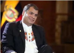  ??  ?? EX-PRESIDENTE DO EQUADOR, RAFAEL CORREA