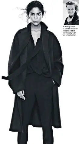  ??  ?? Warming ideas: Jil Sander focused on comfort but practicali­ty with her +J collection