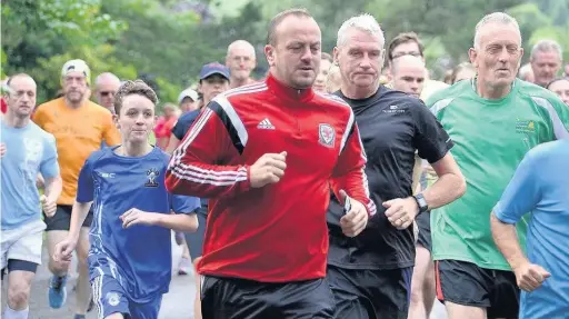  ??  ?? The Maesteg parkrun launched with more than 170 participan­ts and has been declared a huge success