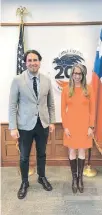  ?? / EMBAJADA ?? Presidente de la Cámara, Vlado Mirosevic, se reunió ayer con la embajadora de EE.UU., Bernadette Meehan.