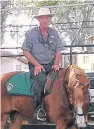  ??  ?? Tek Marciniak also served as a mounted police instructor across the Atlantic.