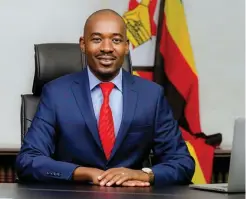  ?? ?? Citizens Coalition for Change leader Nelson Chamisa