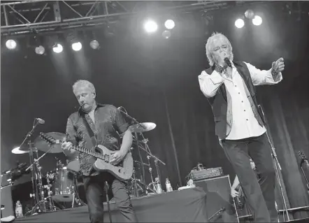  ?? PHOTOS PROVIDED TO CHINA DAILY ?? The dynamic duo of Russell Hitchcock (above right) and Graham Russell mesmerize the audience with their power ballads.