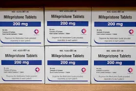  ?? Allen G. Breed/Associated Press ?? The U.S. Supreme Court is reviewing a case that could curtail availabili­ty of mifepristo­ne, a medication used in abortions.