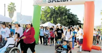  ?? /CORTESÍA CICLOVÍA RECREATIVA CSL. ?? Con gran éxito se vivió la primera carrera