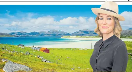  ??  ?? SCOT TO GO BACK: BBC Radio 6 Music’s Cerys Matthews hopes to return to the Outer Hebrides having visited in her 20s
