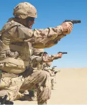  ?? COURTESY CANADIAN FORCES ?? The Canadian Forces wants to replace as many as 16,500 Browning handguns in a deal worth up to $18 million.