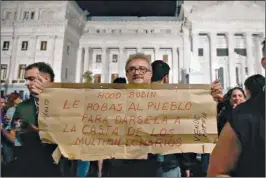  ?? ?? PROTESTAS. Las reacciones a las medidas de Milei son seguidas de cerca por el gobierno de Córdoba.