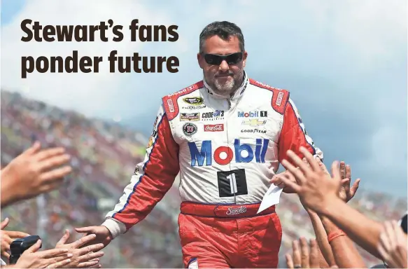  ?? AARON DOSTER, USA TODAY SPORTS ?? Many fans of retiring three-time Sprint Cup champion Tony Stewart, above, are looking for a driver with a similar background and personalit­y.