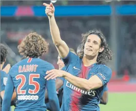  ?? FOTO: AP ?? Cavani, en plena forma Se quedó al borde del hat trick