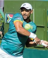  ?? /Peter Heeger/Gallo Images ?? Green and gold: Raven Klaasen, left, and Lloyd Harris led SA to victory over Venezuela in New York at the weekend.