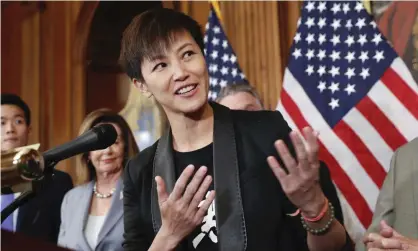  ?? ?? Denise Ho in Washington in 2019 where she gave evidence to Congress about human rights abuses in Hong Kong. Photograph: Pablo Martínez Monsiváis/AP