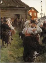  ??  ?? 3. 2. Minuit, 3. Danse de la Saint-Jean, huile sur toile, 1901, Nationalmu­seum, Stockholm, Suède.