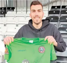  ?? ?? Goalkeeper Daniel Gyollai has signed for the club on loan.