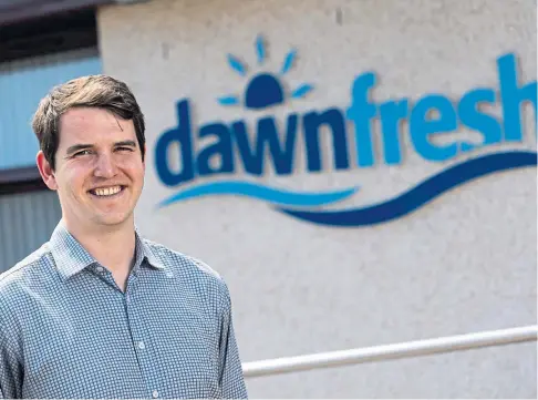  ?? ?? BIG CATCH: Raleigh Salvesen of Dawnfresh Seafoods is expanding its Arbroath operation with government money.