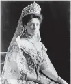  ?? CEDIDA ?? Alejandra Fiódorovna de Rusia, esposa del zar Nicolás II.
