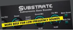  ?? ?? SOUNDS FREQUENCY
FOR LOW
MORE BEEF