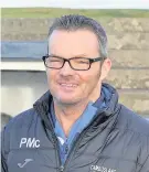  ??  ?? Manager Paul McColl