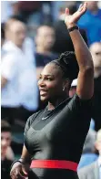  ?? ALESSANDRA TARANTINO/AP ?? Serena Williams celebrates her first-round win over Kristyna Pliskova at Roland Garros on Tuesday.