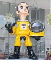  ?? EPA ?? Sun Child, a 6.2-metre-tall statue, is causing controvers­y in Fukushima prefecture that was hit by a major nuclear plant disaster after the 2011 Great East Japan Earthquake.