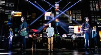  ?? Matthew Murphy ?? Ben Levi Ross, center, stars in the first national tour of “Dear Evan Hansen.”