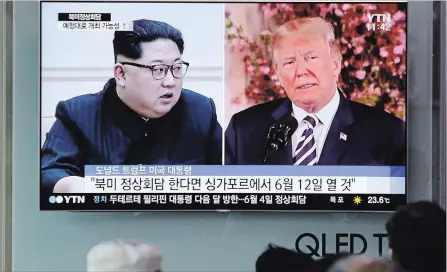  ?? LEE JIN-MAN THE ASSOCIATED PRESS ?? President Donald Trump confirmed North Korean official Kim Yong Chol was to hold talks with Secretary of State Mike Pompeo.