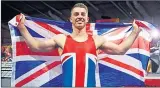  ??  ?? Max Whitlock celebrates gold