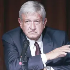  ??  ?? Andrés Manuel López Obrador.