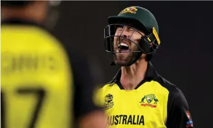  ?? Photograph: Richard Wainwright/EPA ?? Australia’s star allrounder Glenn Maxwell has sustained a broken leg in a freak accident at a party, ruling him out of the ODI series against England.